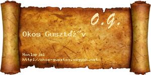 Okos Gusztáv névjegykártya