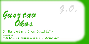 gusztav okos business card